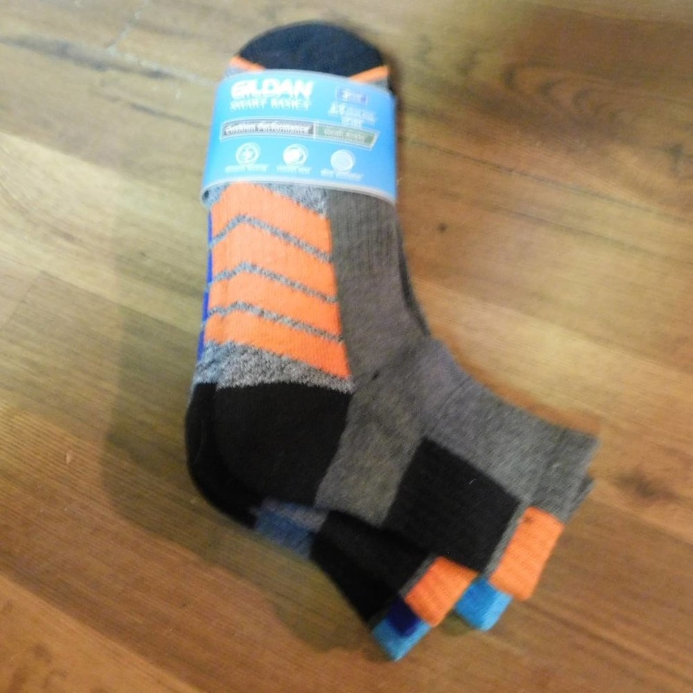 Gildan Smart Basics Youth 3  pr. Ankle Socks 3-9